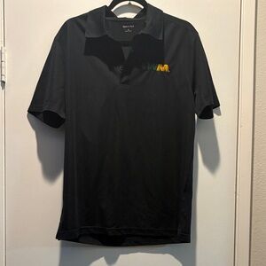 Sport-Tek Black Polo with Green and Gold WM Embroidery
